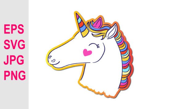 Download Cute Unicorn Vector Illustration SVG - Illustration Collection
