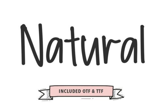 Download Natural Font - Premium Resources