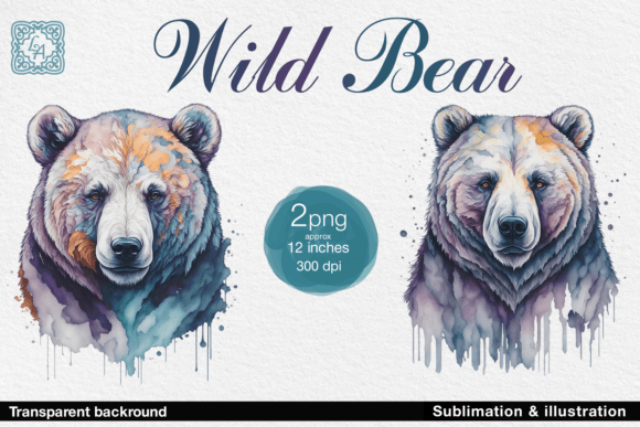 Download Wild Bear Illustration 2 PNG - Illustration Collection