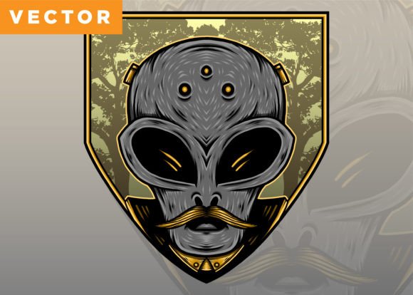 Download Old Alien Illustration - Illustration Collection