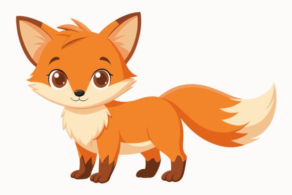 Download Baby Fox Vector Illustration Design - Illustration Collection