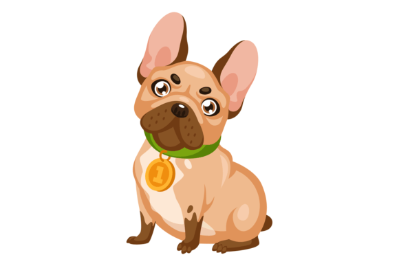 Download French Buldog Cartoon Icon. Cute Dog Cha - Dog Collection