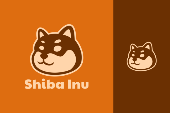 Download Cute Japanese Shiba Inu Dog Simple Logo - Dog Collection