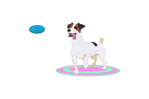 Download Dog Illustration with Cute Pose - Dog Collection