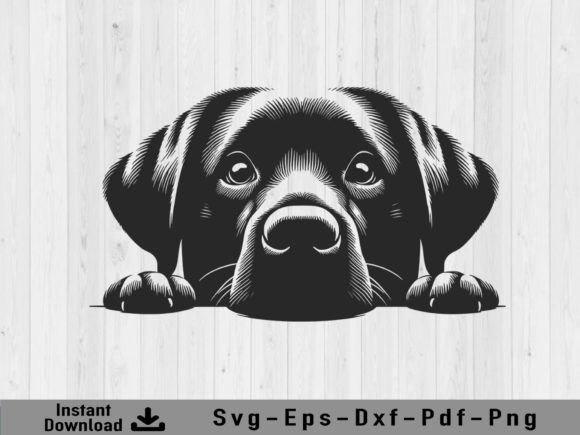 Download Peeking Labrador Retriever Dog Svg File - Dog Collection