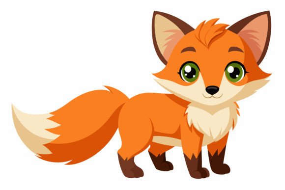 Download Baby Fox Vector Illustration Design - Illustration Collection
