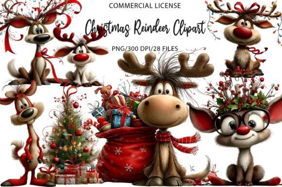 Download Christmas Reindeer Clipart - Reindeer clipart Collection
