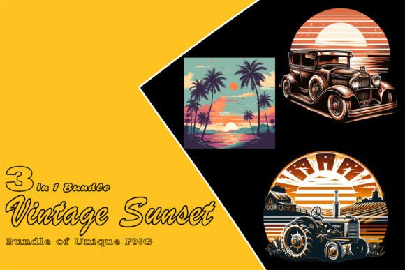Download Retro Car Illustration Clipart Bundle - Car illustration Collection