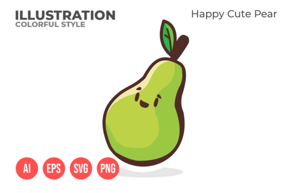 Download Happy Cute Avocado - Illustration - Illustration Collection