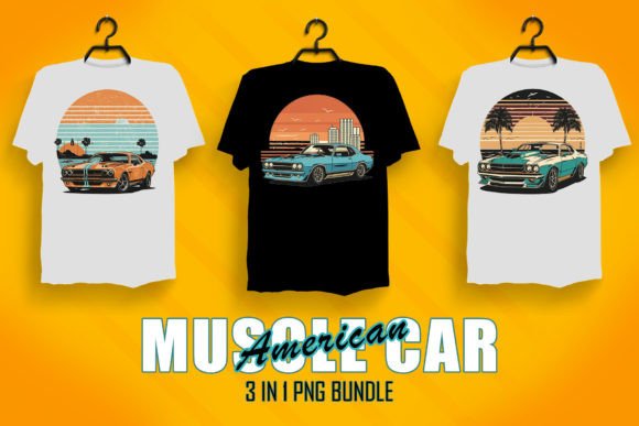 Download Retro Muscle Car Illustration - Car illustration Collection