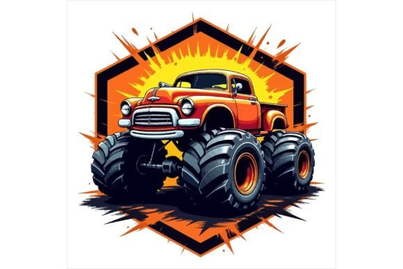 Download Monster Car Vectors EPS Bundle - Car vector Collection