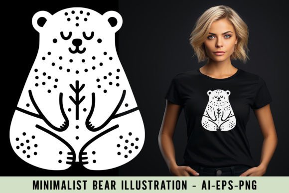 Download Minimalist Bear Illustration - Illustration Collection